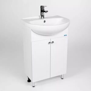 Тумба напольная Viant Париж 54 с раковиной Erica Белый VPAR55ER-T2ST