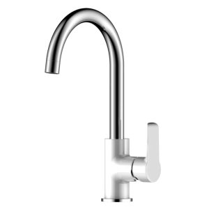 Смеситель для кухни Rossinka W35 Хром / Белый W35-24